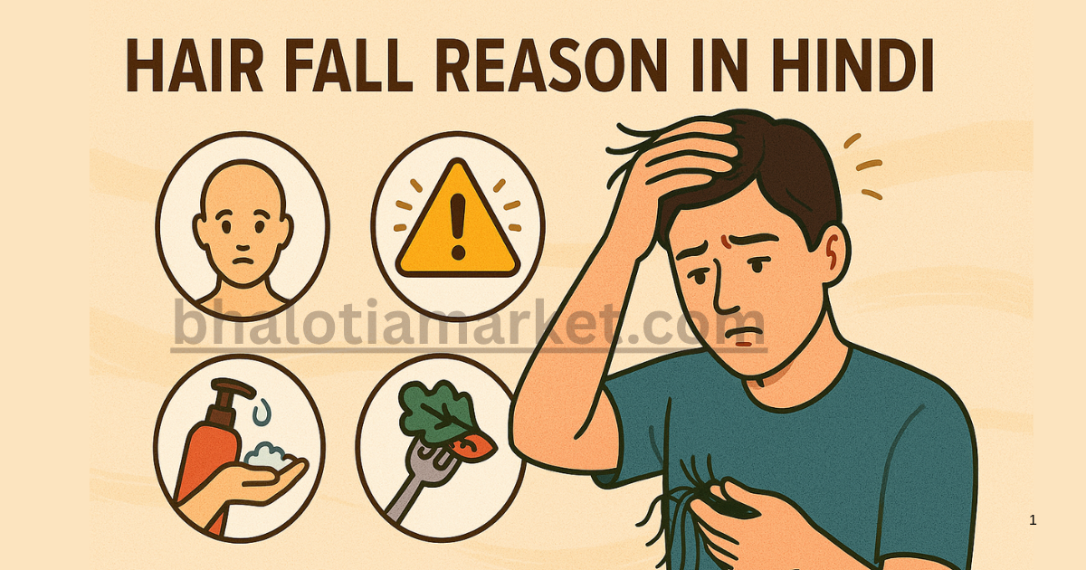Hair Fall Reason in Hindi – बाल झड़ने के कारण और समाधान