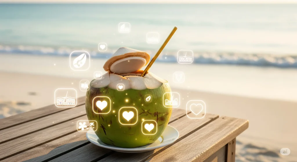 1 महीने तक रोज सुबह खाली पेट Nariyal Pani peene ke fayde, फिर देखें कमाल 12 Nariyal Pani peene ke fayde