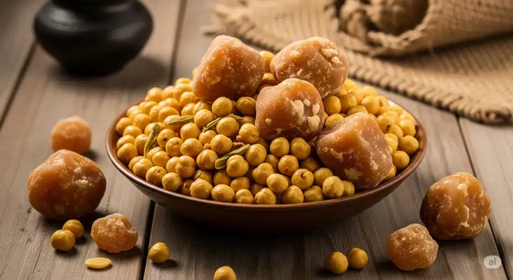 गुड़ और चने खाने के फायदे (Gud Chana Khane Ke Fayde in Hindi) 11 gud chana khane ke fayde