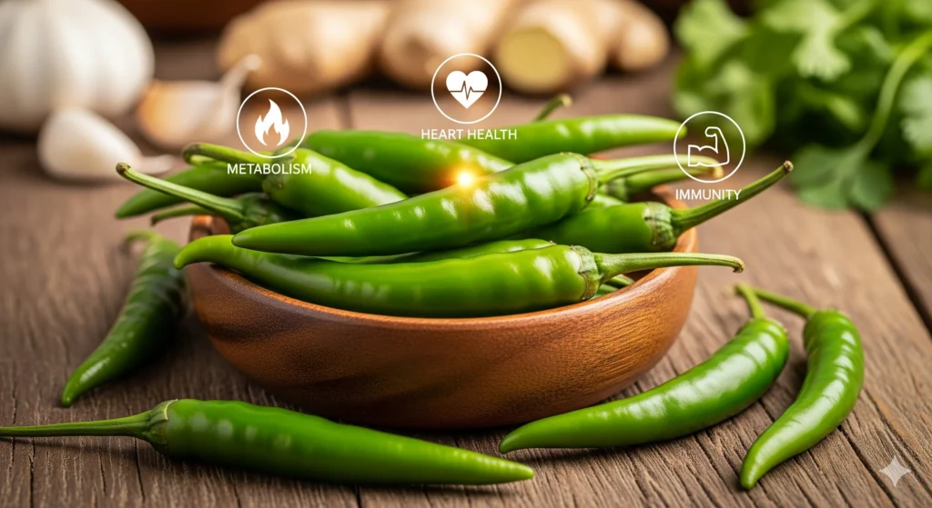 Hari Mirch Khane ke fayde | हरी मिर्च खाने से क्या होता है- छोटा सा तीखा राज, सेहत के लिए Best! 12 Hari Mirch Khane ke fayde